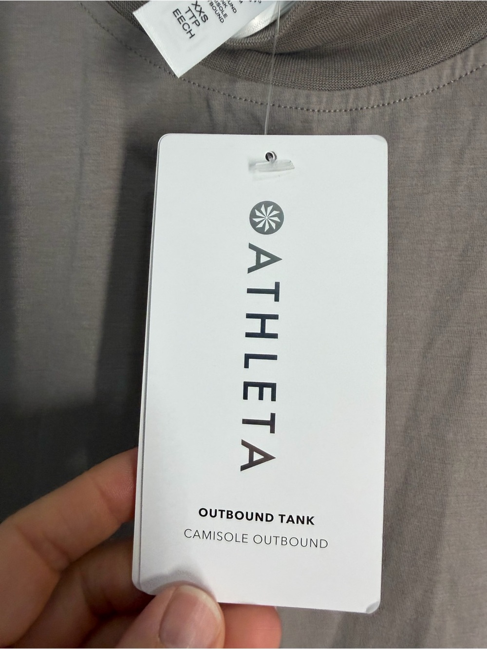 Athleta Outbound II Mock Neck Tank Top Mauve Brown Sleeveless XS - Picture 8 of 9